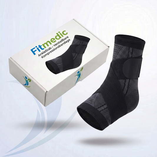 Fitmedic AnkleStab – Verstellbare Kompressionsbandage